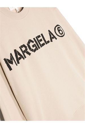 Light beige cotton sweatshirt MAISON MARGIELA KIDS | M60407MM006M6704